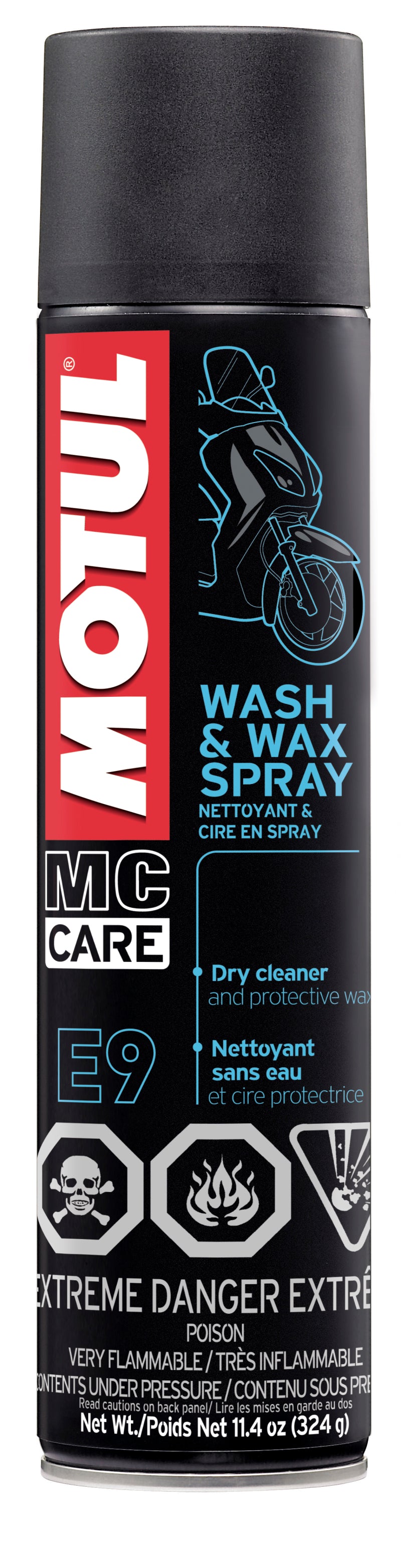 Motil Cleaner Motul 11.4oz Cleaners WASH & WAX - Body & Paint Cleaner – E-MotoWorld