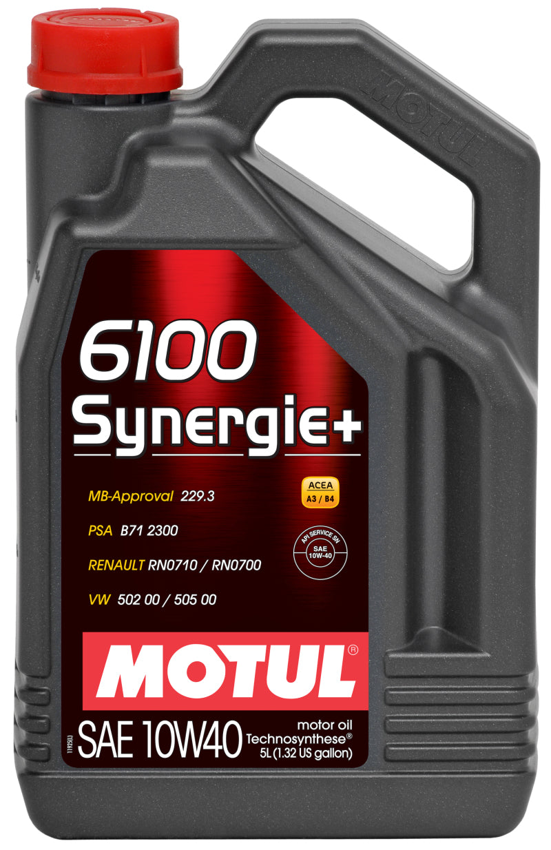 Motul 5L Technosynthese Engine Oil 6100 SYNERGIE+ 10W40 4X5L